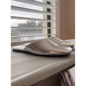 Katy Perry The Evie Mule Women’s Silver Size 8.5 Metallic Softy Nappa